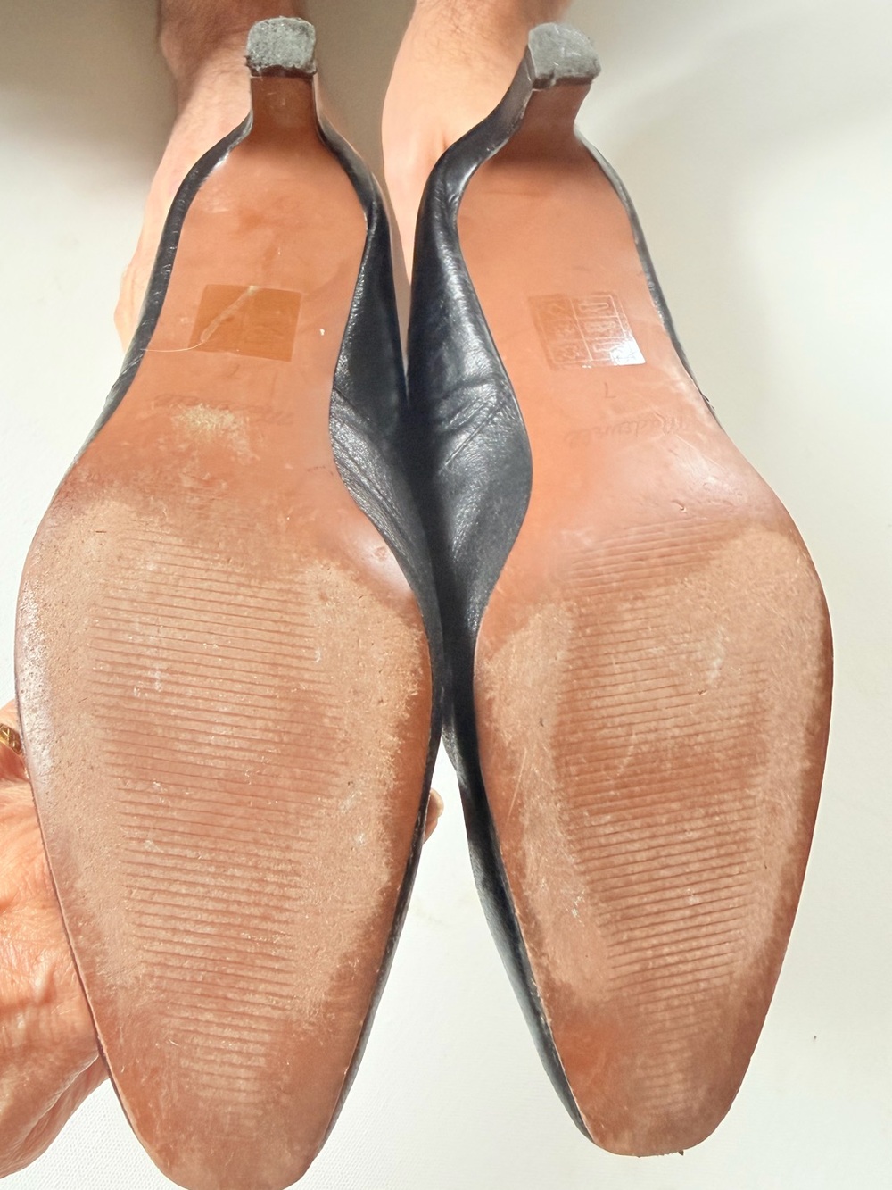 Madewell The Dimes Black Leather Kitten Heel Boots 7 - Picture 8 of 8